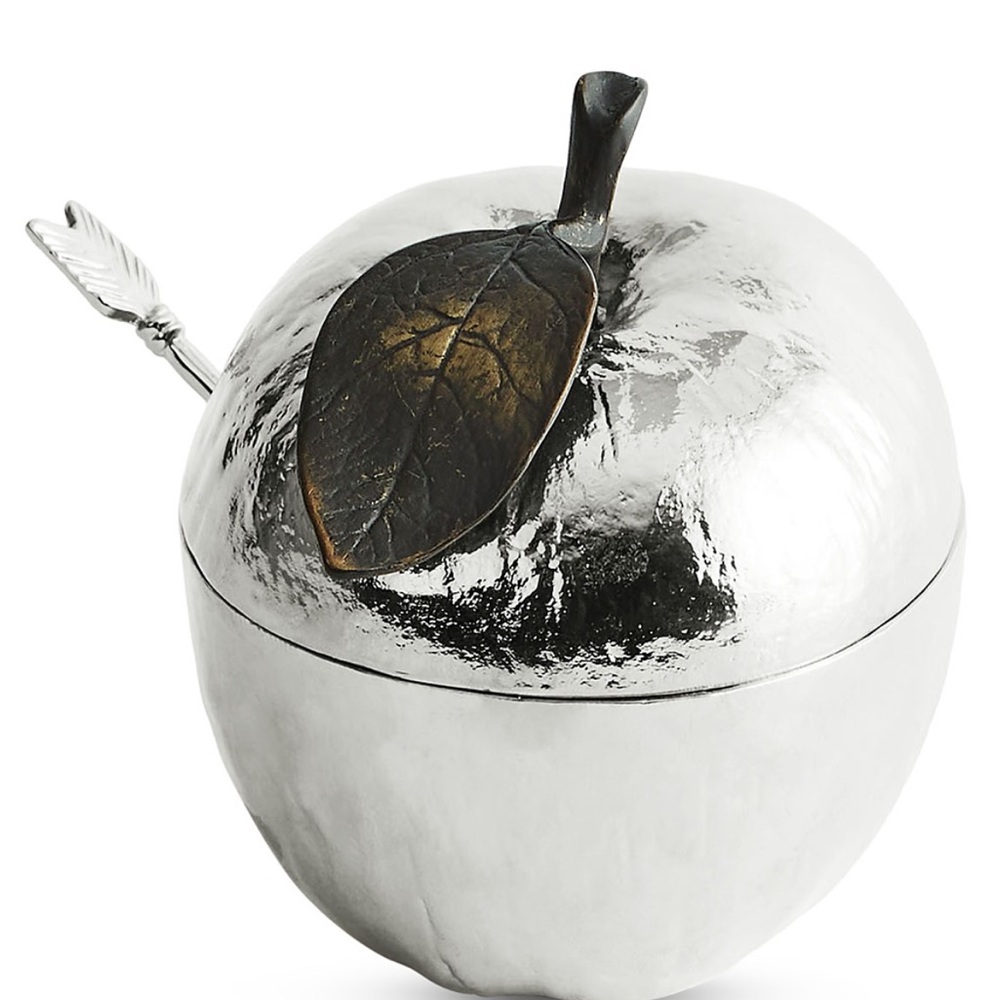 Apple Honey Pot with Spoon
